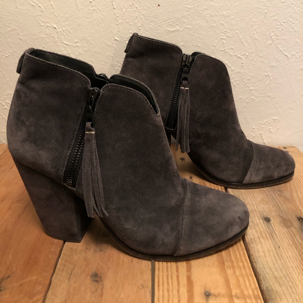 Rag & Bone Grey Suede Booties | Size 38
